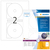 Inkjet-CD-Etiketten A4, Ø 116 mm (Innenloch klein), weiß, Glossy-Papier, permanent haftend
