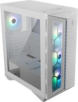Ite Mid Tower Gaming Computer Case 'White, 4X 120Mm Argb Fan, 1 To 6 Argb Control Board, Usb Type-C, Tempered Glass, Center, Atx, Matx, Computer Cases