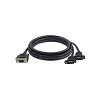 USC USB cable 0.3 m USB A 2 x USB A Black Winmate USC, 0.3 Soros kábelek