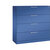 Armario para archivadores colgantes ASISTO, anchura 1200 mm, con 4 cajones, azul genciana / azul genciana.