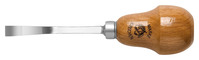 KIRSCHEN Kerbschnitzbeitel mit Birnenheft Stich 1, gekröpft - 10mm