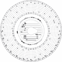 Tachoscheibe Automatic 180 km/h VE=100 Durchmesser: 12cm