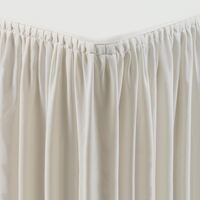 Nisbets Table Top Cover & Skirting in Cream Polyester - 730 x 750 x 1820 mm