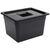 Vogue Polycarbonate 1/2 Gastronomy Container -40 to +100�C in Black - 200mm