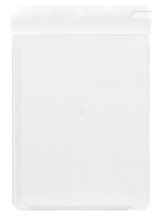 Normalansicht - Ecobra Schreibplatte aus Kunststoff mit zweifacher Anschlagkante (links und unten) weiß, DIN A4,