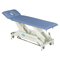 Delta Therapieliege DP2 mit Radhebesystem und Rundumschaltung, Taubenblau, 70 cm