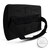 Lendenkissen mit Bezug und Gurt Sitzkissen Rückenkissen für Büro und Auto, Schwarz