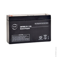 Batterie(s) Batterie plomb AGM NX 7.2-6 General Purpose 6V 7.2Ah F4.8