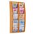 Wall mounted coloured leaflet dispensers - 8 x ? A4 pockets, orange