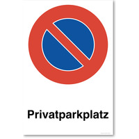 Privatparkplatz, Parverbotsschild, 40 x 60 cm, aus Alu-Verbund, mit UV-Schutz