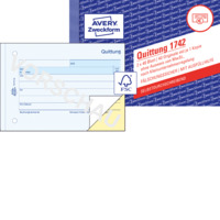 Quittung Kleinunternehmer ohne MwSt., 148 x 105 mm, A6 quer, 2 x 40 Blatt/Block