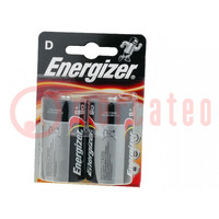 Battery: alkaline; 1.5V; D; non-rechargeable; 2pcs; Base
