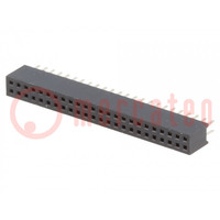 Connector: pin strips; socket; female; PIN: 48; straight; 1.27mm