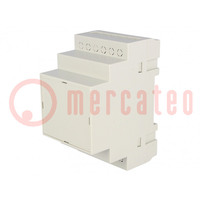 Enclosure: for DIN rail mounting; Y: 90mm; X: 52mm; Z: 65mm; ABS