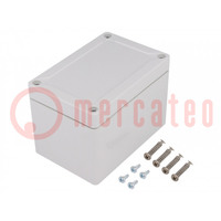 Enclosure: multipurpose; X: 82mm; Y: 122mm; Z: 85mm; TG ABS; ABS; grey