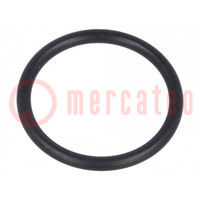 O-ring gasket; NBR rubber; Thk: 1.8mm; Øint: 17mm; PG13,5; black