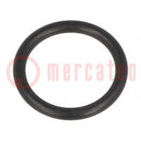 O-ring gasket; NBR rubber; Thk: 2mm; Øint: 22mm; M25; black