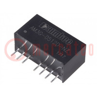 Converter: DC/DC; 3W; Uin: 4.5÷9V; Uout: 12VDC; Uout2: -12VDC; SIP8