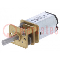 Motor: DC; with gearbox; LP; 6VDC; 360mA; Shaft: D spring; 450rpm