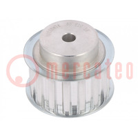 Belt pulley; T10; W: 25mm; whell width: 40mm; Ø: 49.1mm; aluminium