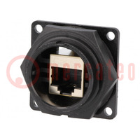 Coupler; RJ45; DC; PIN: 8; Cat: 5e; shielded; Layout: 8p8c; IP67,IP68