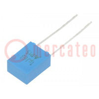 Kondensator: poliestrowy; 1uF; 40VAC; 63VDC; 5mm; ±5%; -55÷125°C