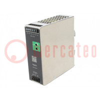 Power supply: switched-mode; for DIN rail; 120W; 48VDC; 2.5A; 88%