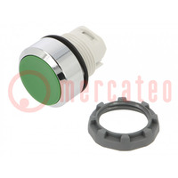 Switch: push-button; 22mm; green; none; IP66; flat; MPI; Pos: 2