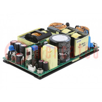 Power supply: switched-mode; open; 500W; 80÷264VAC; 18VDC; 16.67A