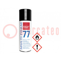 Cleaning agent; MULTIFOAM 77; 400ml; foam; can; cleaning