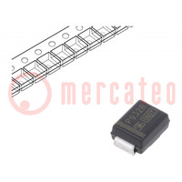 Diode: Zener; 3W; 20V; 75mA; SMD; rouleau,bande; SMB; diode simple