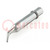 Tip; bent; 2.7mm; for soldering iron; JBC-55N230