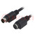 Cable; PS/2 socket,PS/2 plug; 5m; black; connection 1: 1