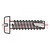 Screw; for metal; 4x8; Head: cheese head; slotted; 1,2mm; zinc