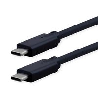 ROLINE Câble USB3.2 Gen2x2, C–C, M/M, 240W, noir, 1 m