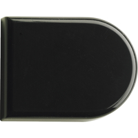 Produktbild zu HETTICH üvegajtó takaró félköríves, műanyag fekete
