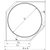 Skizze zu VS COR Wheel Pro sarokszekrény vasalat, KB 800 mm, szürke fa/acél RAL9006