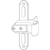 Produktbild zu MACO RUSTICO Ladenkreuzband BLR flächenbündig, verstellbar, schwarz (57056)