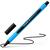 Kugelschreiber Slider Edge, Kappenmodell, XB, schwarz, Schaftfarbe: cyan-schwarz