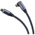 PREMIUMCORD Kábel USB 3.2 Gen 2, 90° fokos, 20Gbit/s, 5A, 100W, C - C, M/M, 1m, szürke