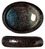 Schale Black yoru oval; 210ml, 19x15 cm (LxB); schwarz/blau; 12 Stk/Pck