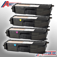 4 Ampertec Toner kompatibel mit Brother TN-320 BK C M Y 4-farbig