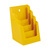 4-fach Prospekthalter DIN A5 / Tischprospektständer / Prospektaufsteller / Flyerhalter | geel, ca. RAL 1003