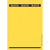 Rückenschild selbstklebend PC, Papier, lang, breit, 75 Stück, gelb