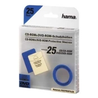 Hama CD/DVD Protective Sleeves, Pack of 25 25 disques Transparent