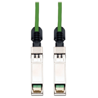Tripp Lite N280-03M-GN Cable de Cobre Twinax Pasivo, SFP+ 10Gbase-CU Compatible con SFP-H10GB-CU3M, Verde, 3 m [10 pies]