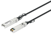 Intellinet 508391 Glasvezel kabel 1 m SFP+ Zwart, Zilver