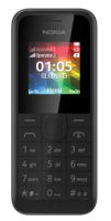 Nokia 105 3,68 cm (1.45") 69,6 g Schwarz Einsteigertelefon