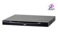 ATEN KN4124VA Tastatur/Video/Maus (KVM)-Switch Rack-Einbau Schwarz, Grau