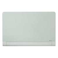 Nobo Diamond Glass Board with Rounded Corners Magnetic White 993x559mm